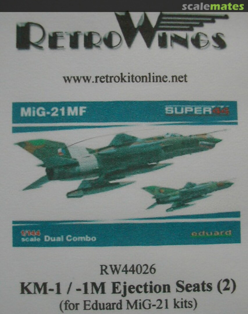 Boxart MiG-21 KM-1/-1M Ejection Seats (2) RW44026 RetroWings