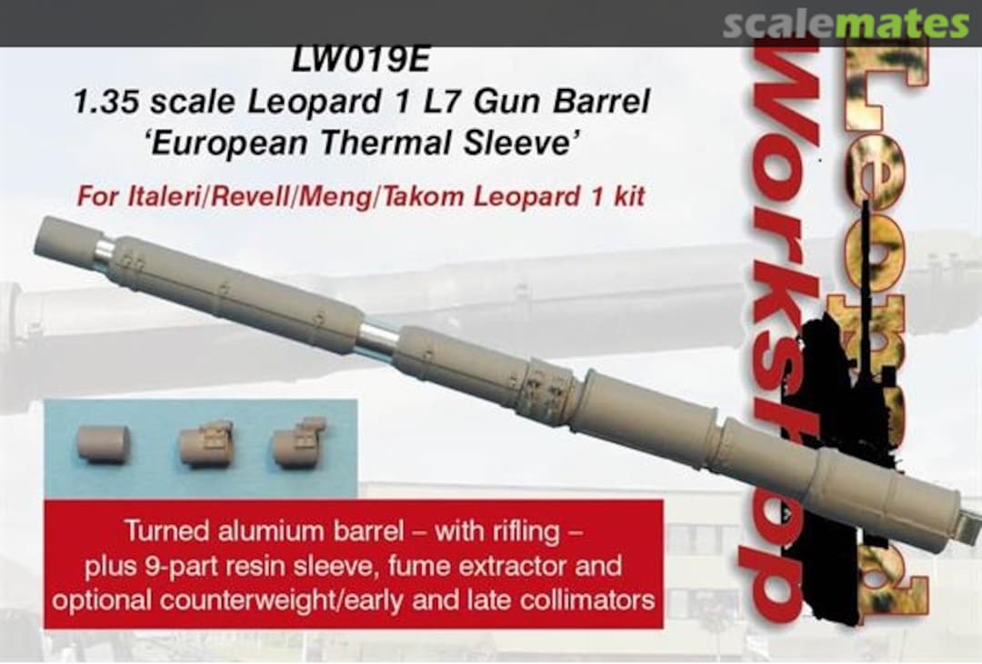 Boxart Leopard 1 L7 Gun Barrel European Thermal Sleeve LW019E Leopard Workshop