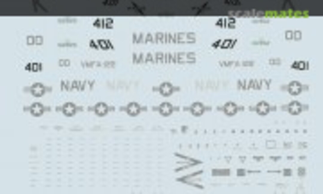 1:72 F-18A's USN/USMC Low Vis (Microscale 72-0550)