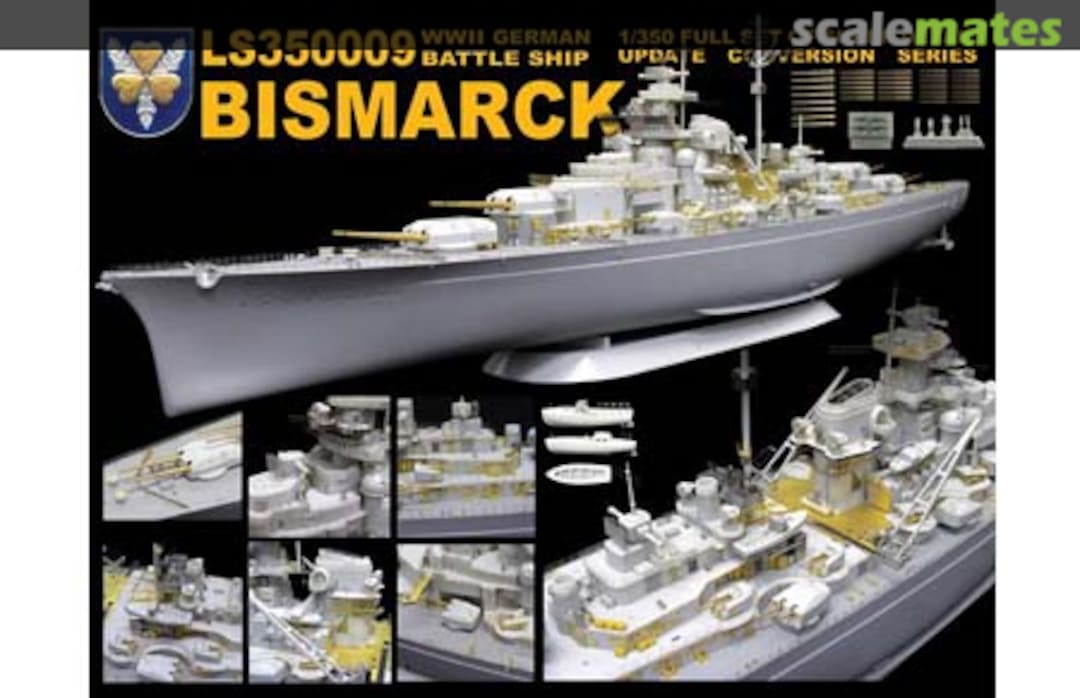 Boxart German Battleship Bismarck Super Detail-up Conversion Set LS350009 Lion Roar