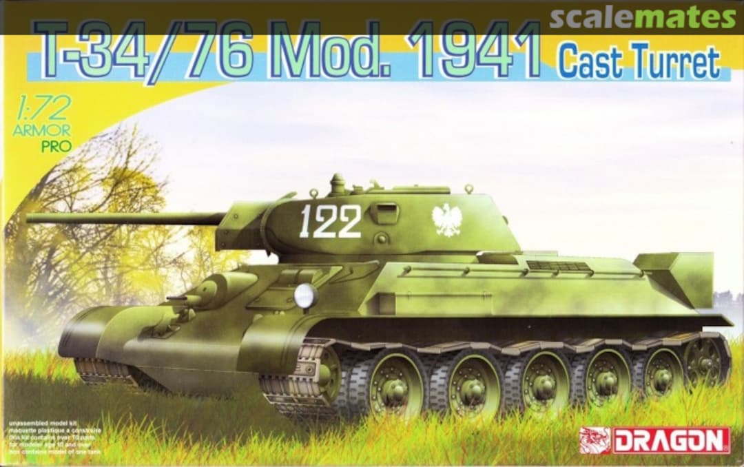 Boxart T-34/76 Mod. 1941 7262 Dragon