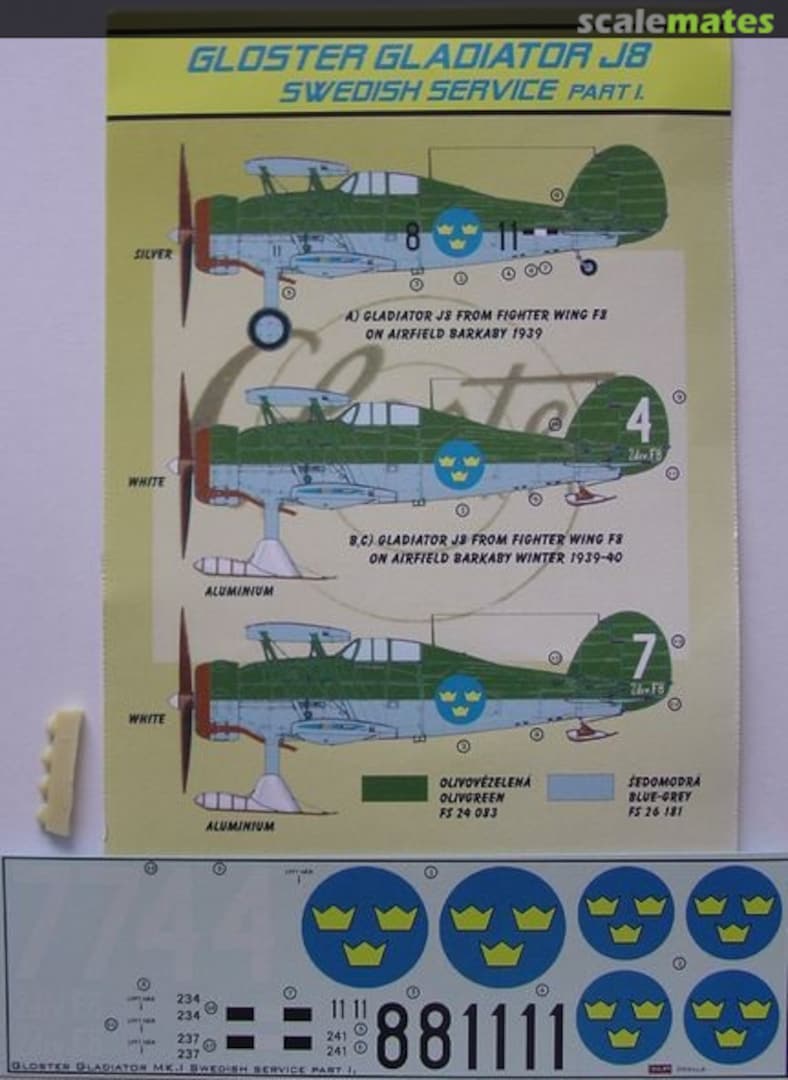 Boxart Gloster Gladiator SS.37 J 6 DEC4881 Kora Models