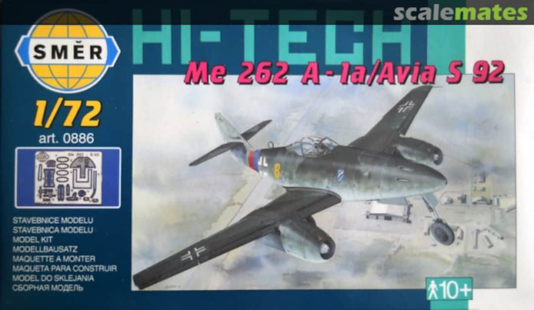 Boxart Messerschmitt Me 262 A-1a / Avia S 92 0886 Směr