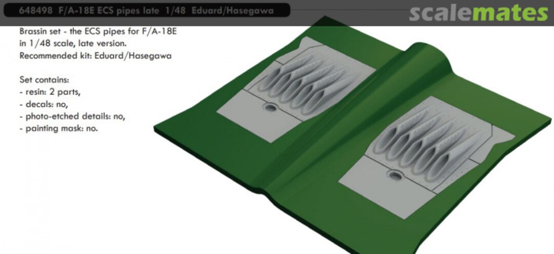 Boxart F/A-18E Super Hornet - ECS pipes late 648498 Eduard