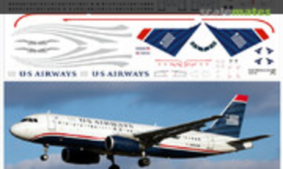 1:144 US Airways - N106US (Pas Decals 320-10)