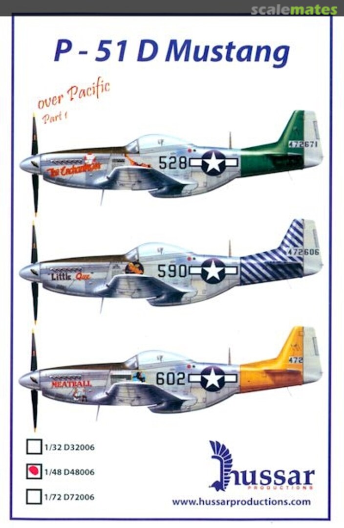 Boxart P-51D Mustang D48006 Hussar Productions