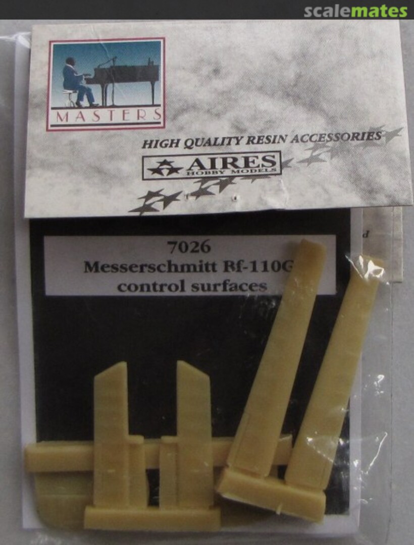 Boxart Messerschmitt Bf 110 G control surfaces 7026 Aires