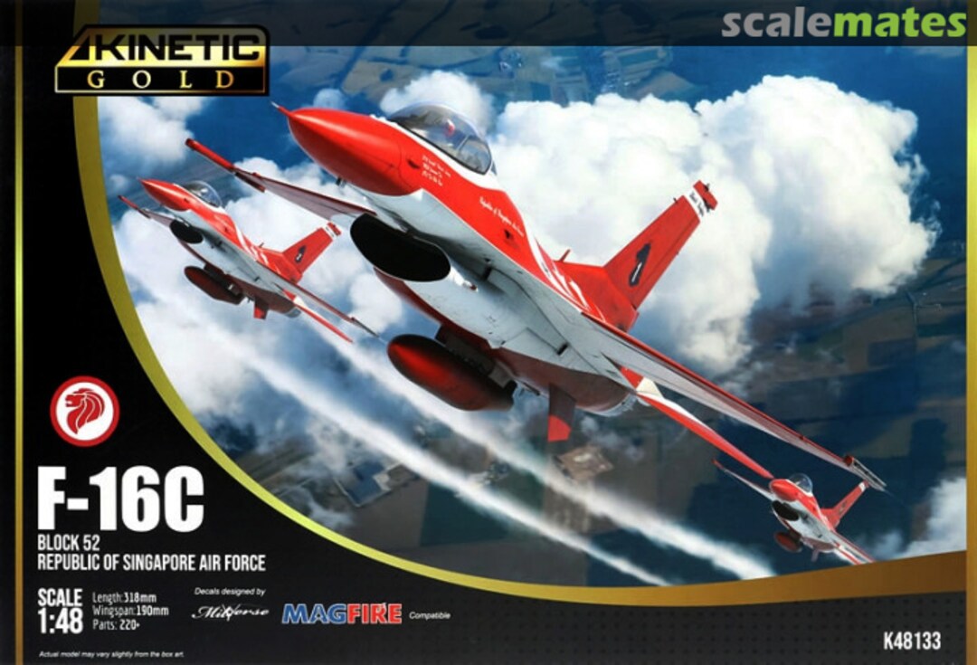 Boxart F-16C Block 52 ‘Black Knights’ K48133 Kinetic