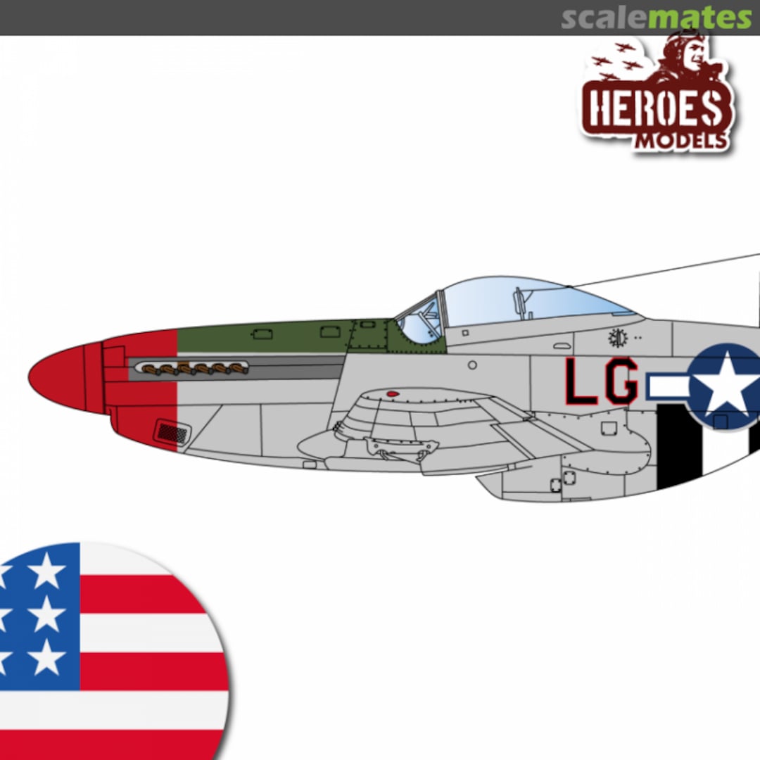 Boxart P-51K | Top Gun Maverick HM-OS14447 Heroes Models