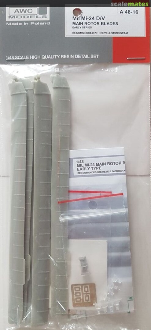 Boxart Mil Mi-24 D/V Main Rotor Blades Early Series A48-16 AWC Models