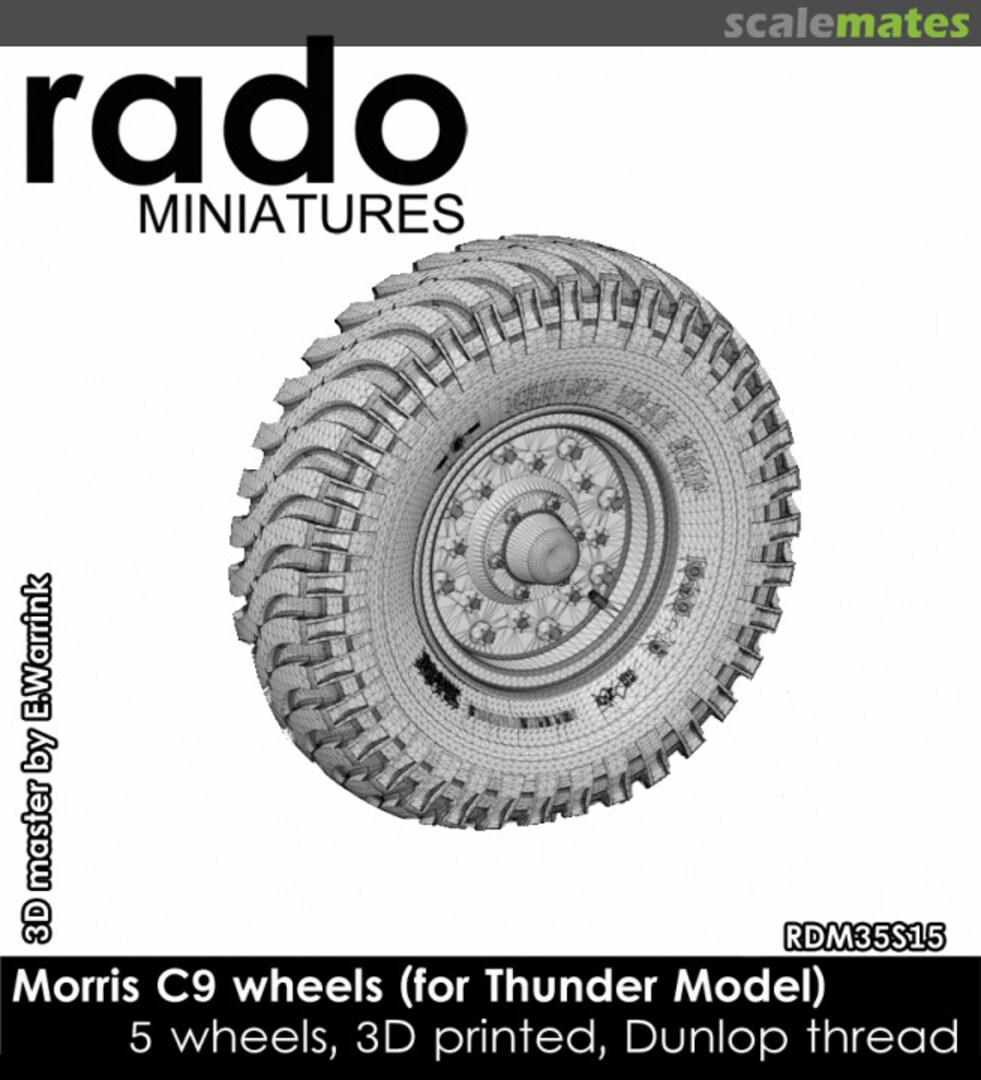 Boxart Morris C9 wheels RDM35S15 Rado Miniatures