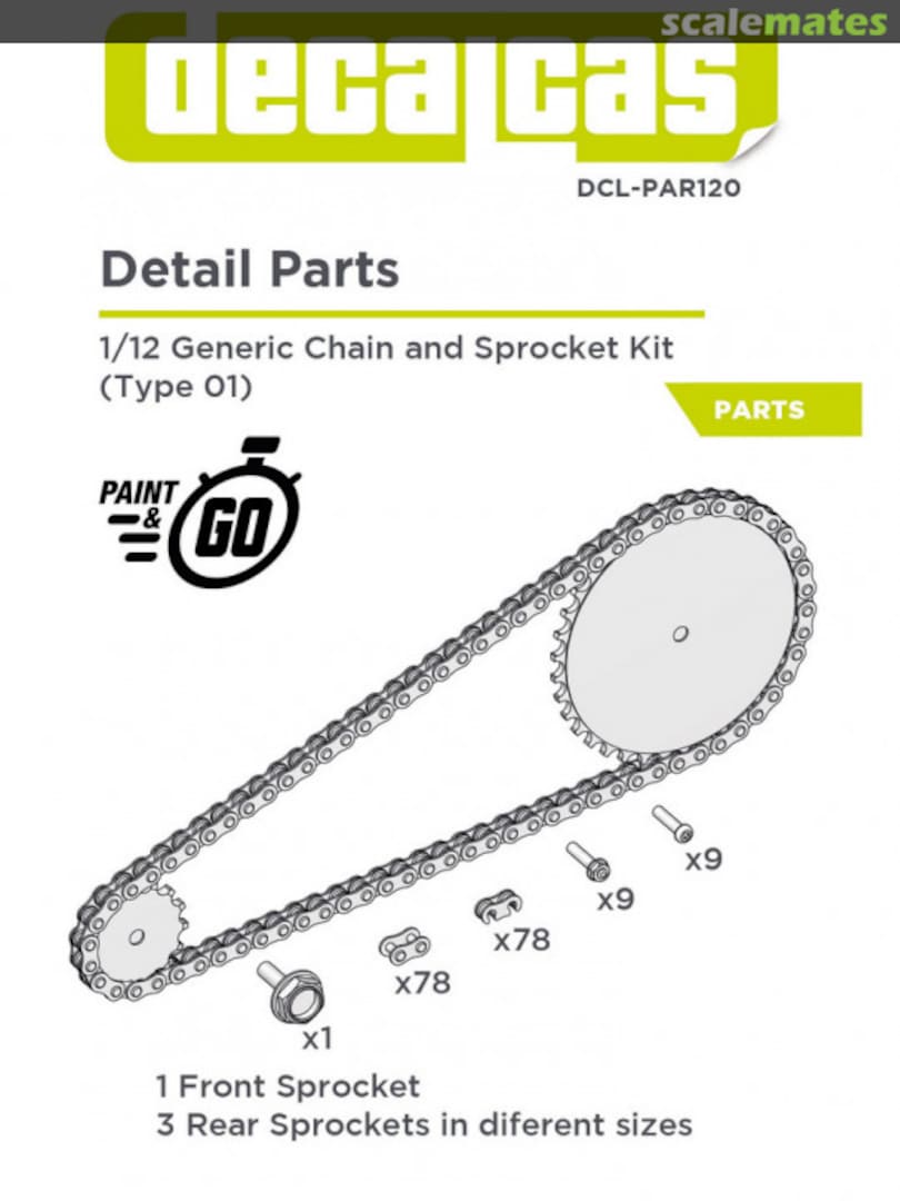 Boxart Generic chain and sprocket kit (type 01) DCL-PAR120 Decalcas