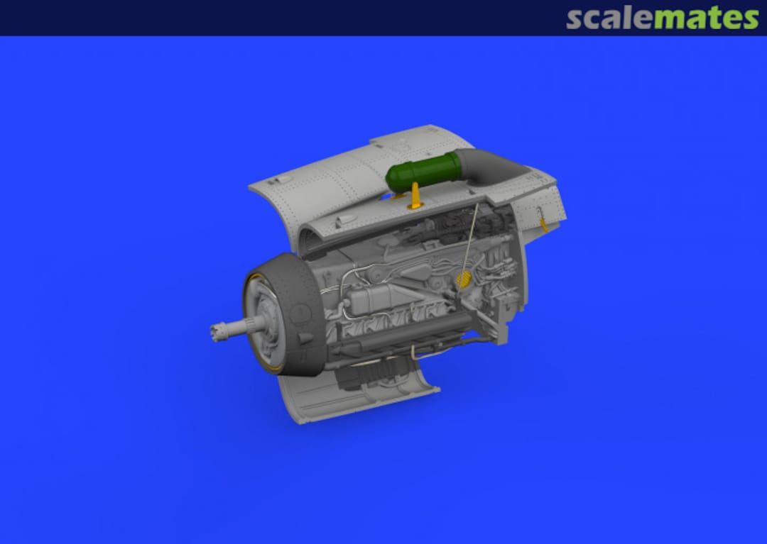 Boxart Bf 109G-2/G-4 Engine PRINT 672353 Eduard