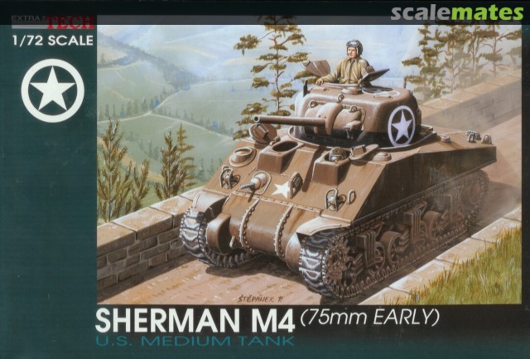 Boxart Sherman M4 (75mm Early) EXM 72035 Extratech