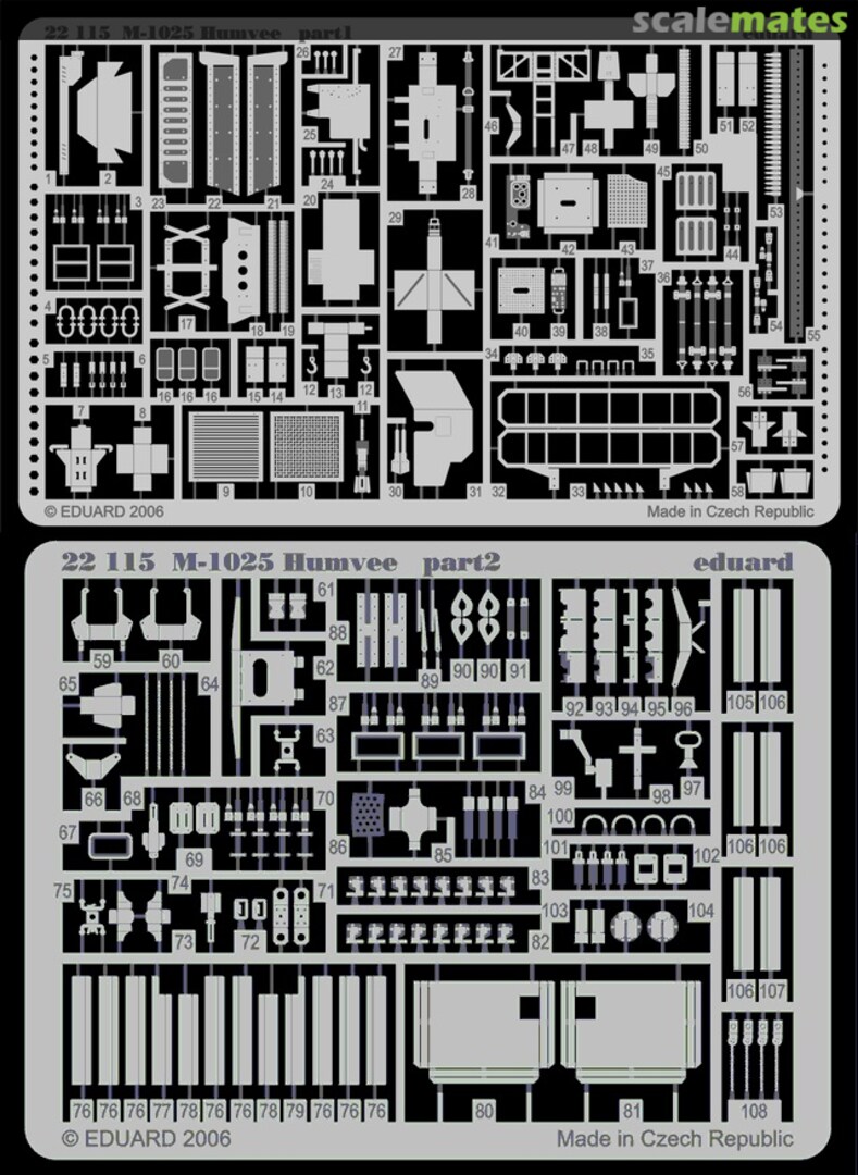 Boxart M-1025 Humvee 22115 Eduard