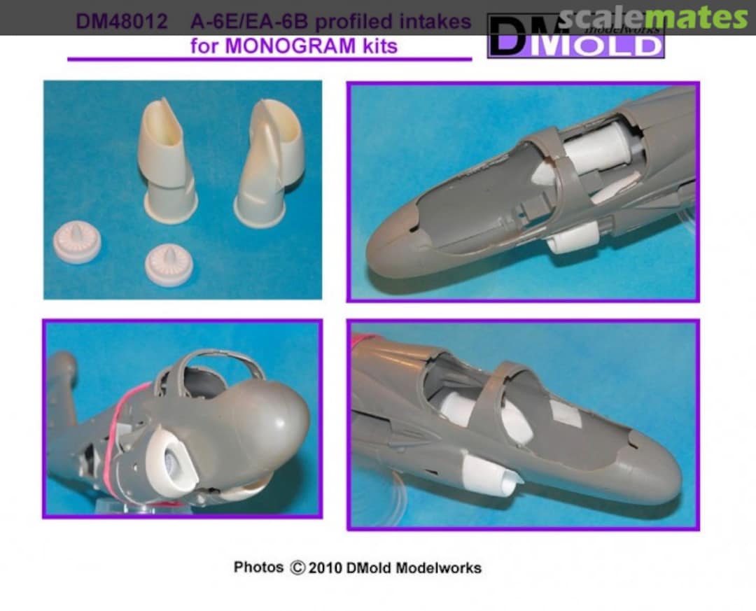 Boxart A-6E/EA-6B profiled intakes for Monogram/Revell Kit DM48012 DMold Modelworks