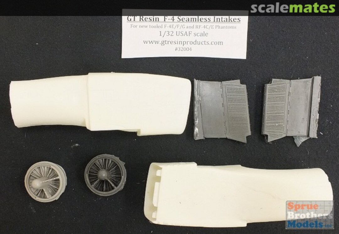 Boxart F-4E F-4F F-4G RF-4C RF-4E Phantom II Seamless Intakes 32004 GT Resin