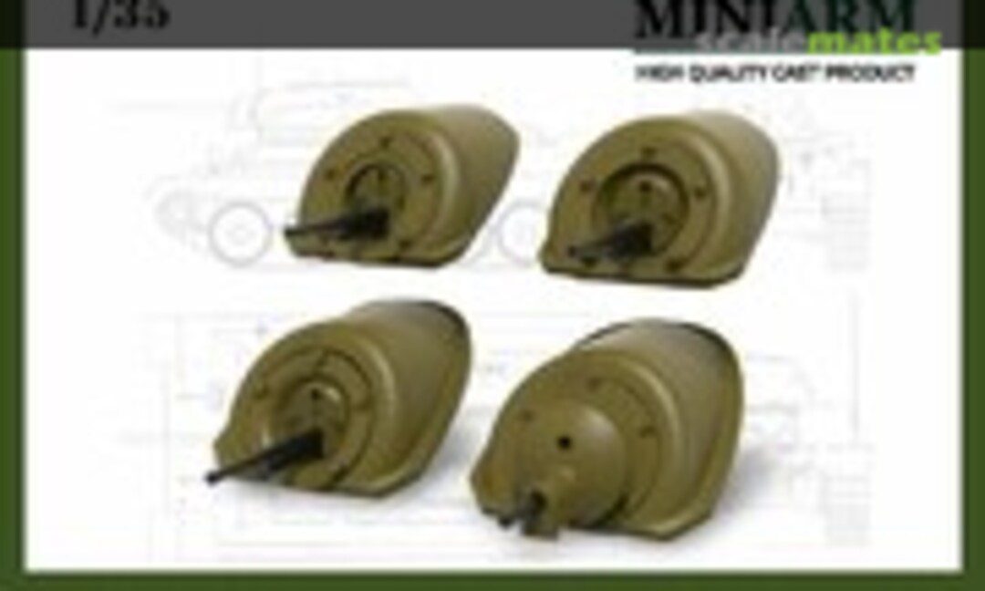 1:35 Т-34 Front Machine Gun Mount (4 type) set #2 (Miniarm B35196)