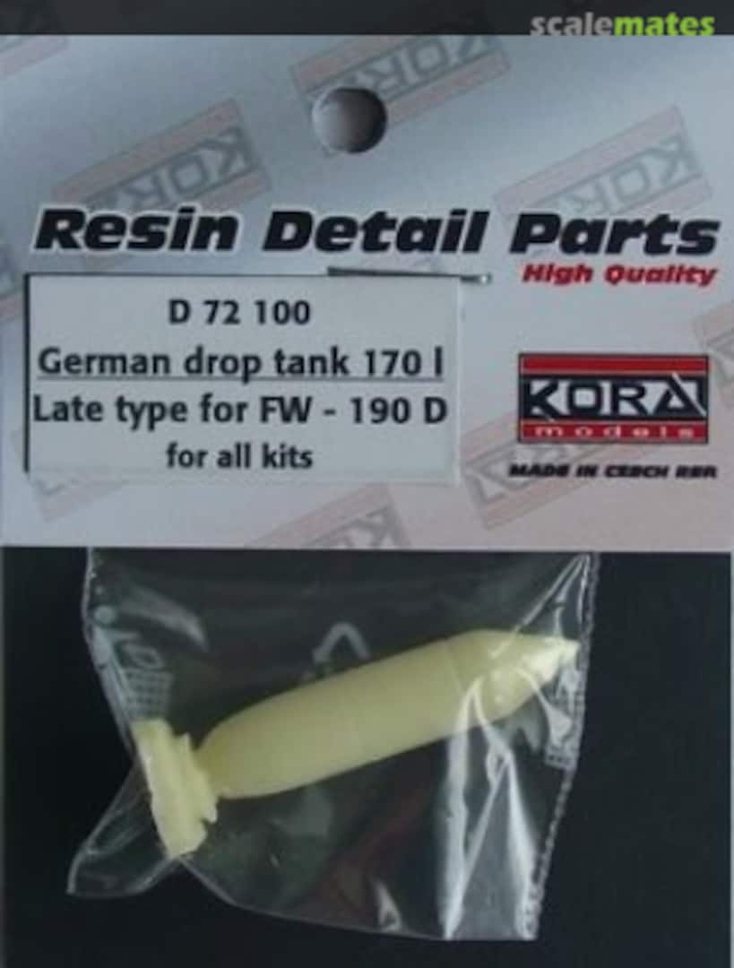 Boxart German drop tank 170l, late type D 72 100 Kora Models