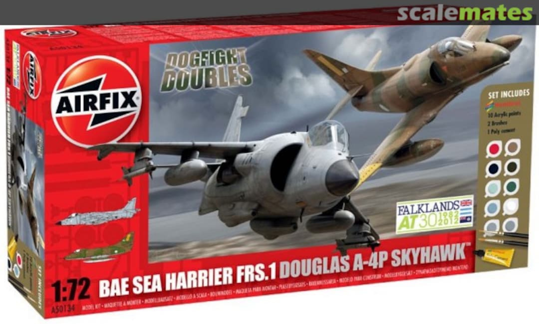 Boxart BAe Sea Harrier FRS.1 & Douglas A-4P Skyhawk A50134 Airfix