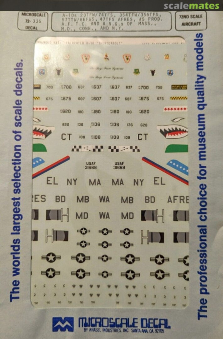 Boxart A-10s 72-335 Microscale
