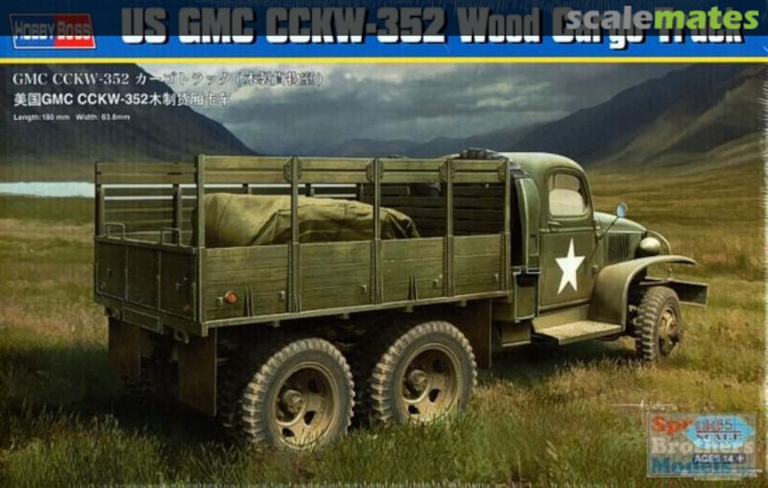 Boxart GMC CCKW-352 Wood Cargo Truck 83832 HobbyBoss