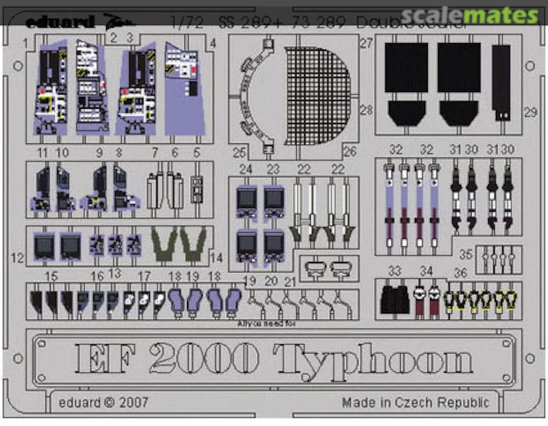 Boxart EF-2000 Typhoon Two-seater SS289 Eduard