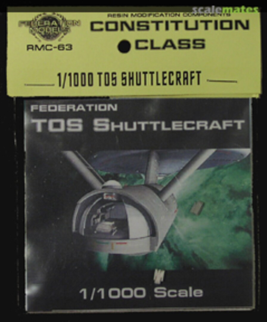 Boxart Constitution Class TOS Shuttlecraft RMC-63 Federation Models