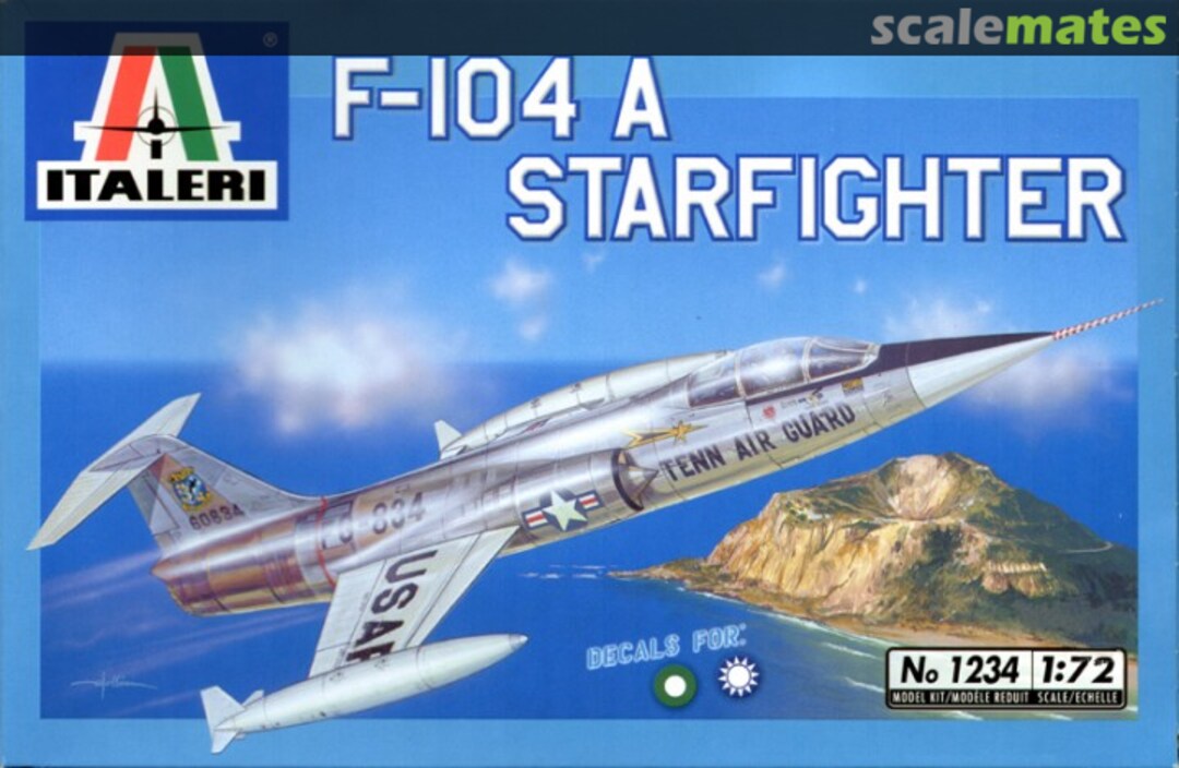 Boxart F-104 A Starfighter 1234 Italeri