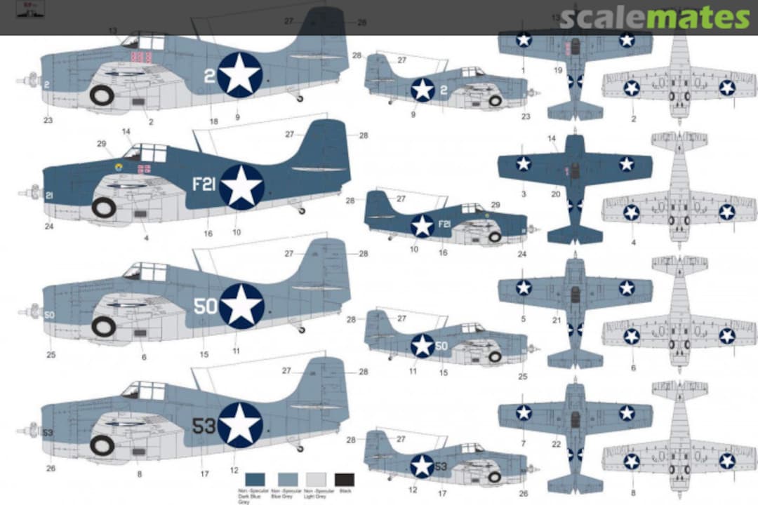 Contents GRUMMAN F4F-4 WILDCAT - USMC ACES OVER GUADALCANAL MNFDL72039 ROP o.s.