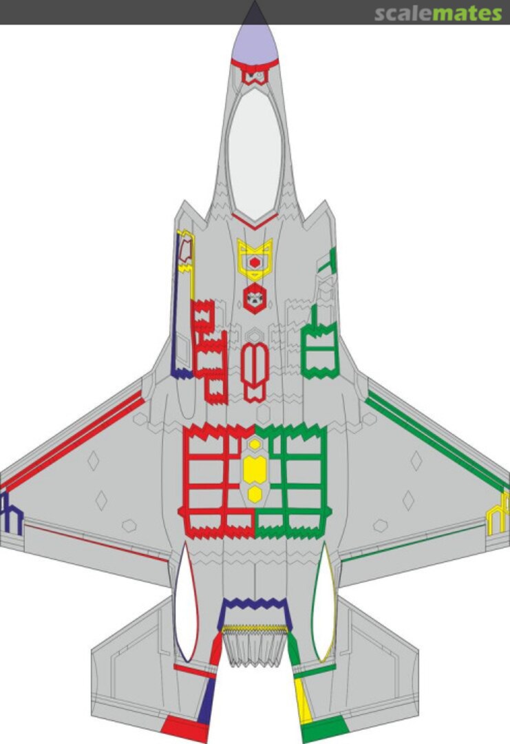 Boxart F-35A RAM panels early CX654 Eduard