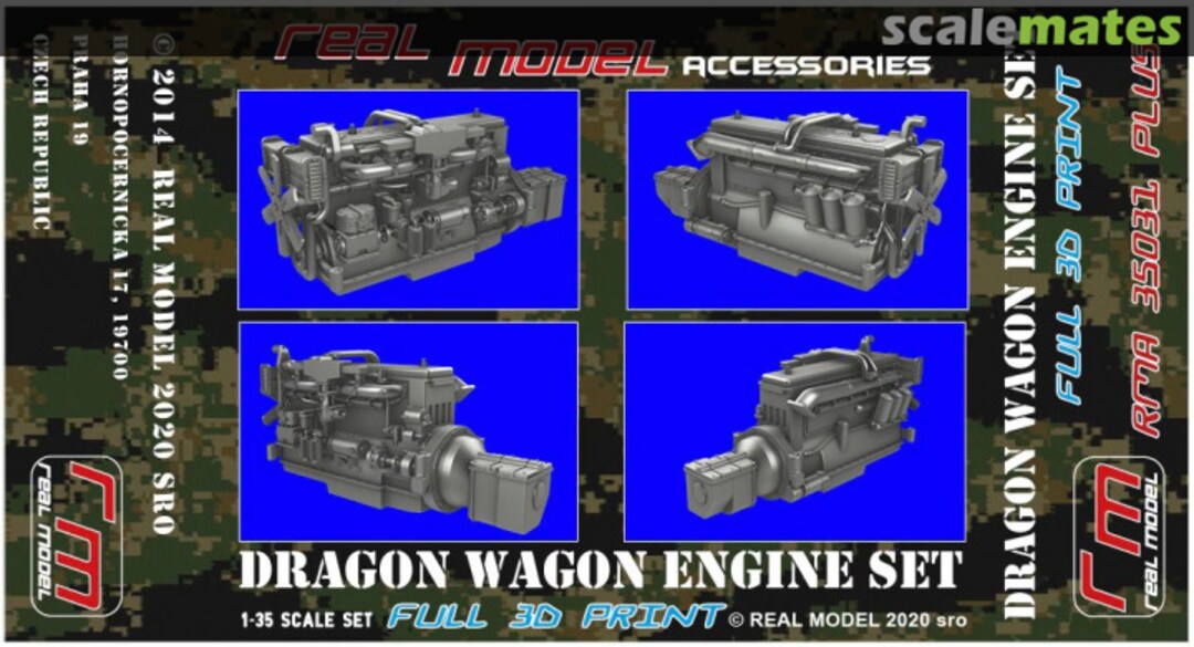 Boxart Dragon Wagon Engine Set N/A Real Model