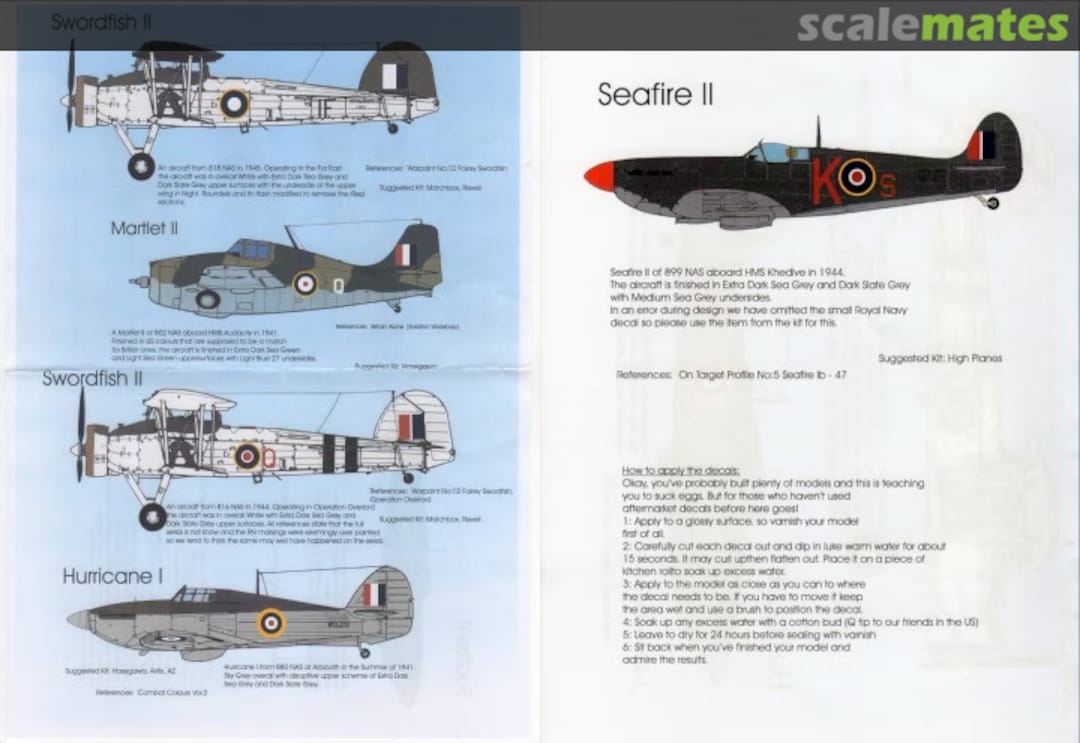 Contents Fleet Air Arm at War Pt:1 BMD72016 Blackbird Models