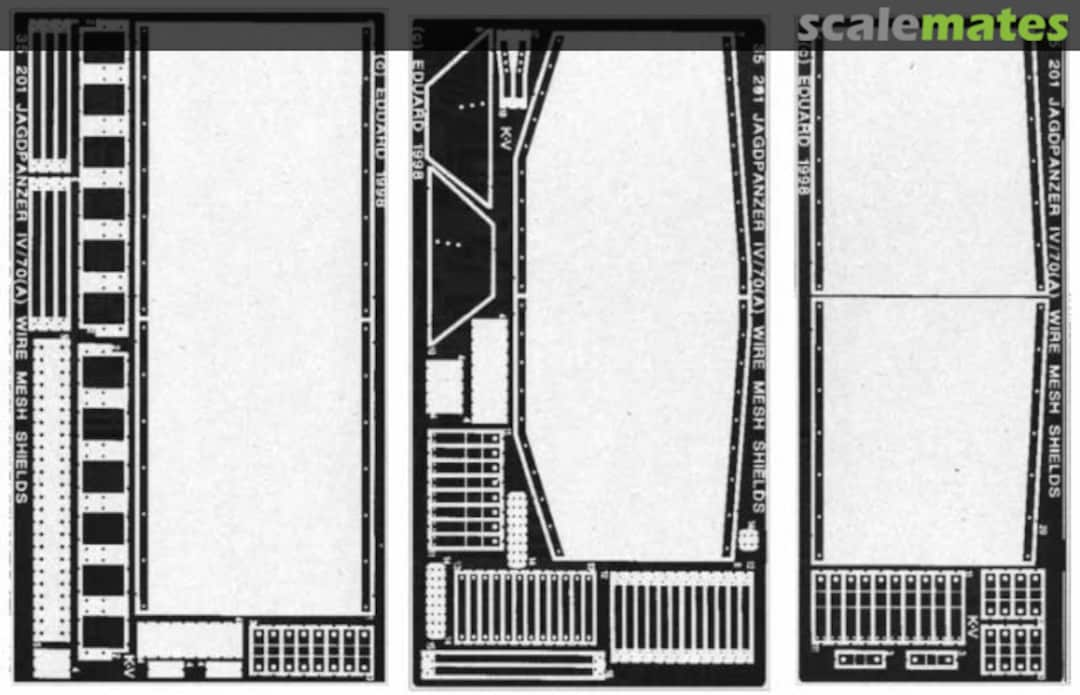 Boxart Jagdpanzer IV L/70 (A) Wire Mesh Shields 35201 Eduard