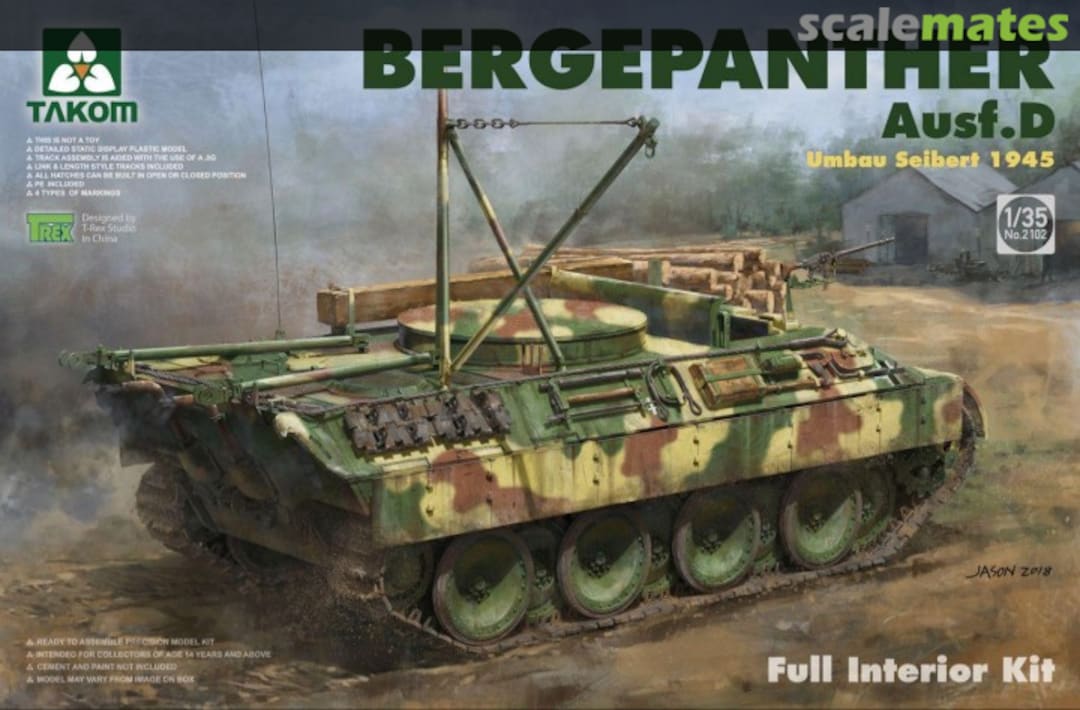 Boxart Bergepanther Ausf. D 2102 Takom