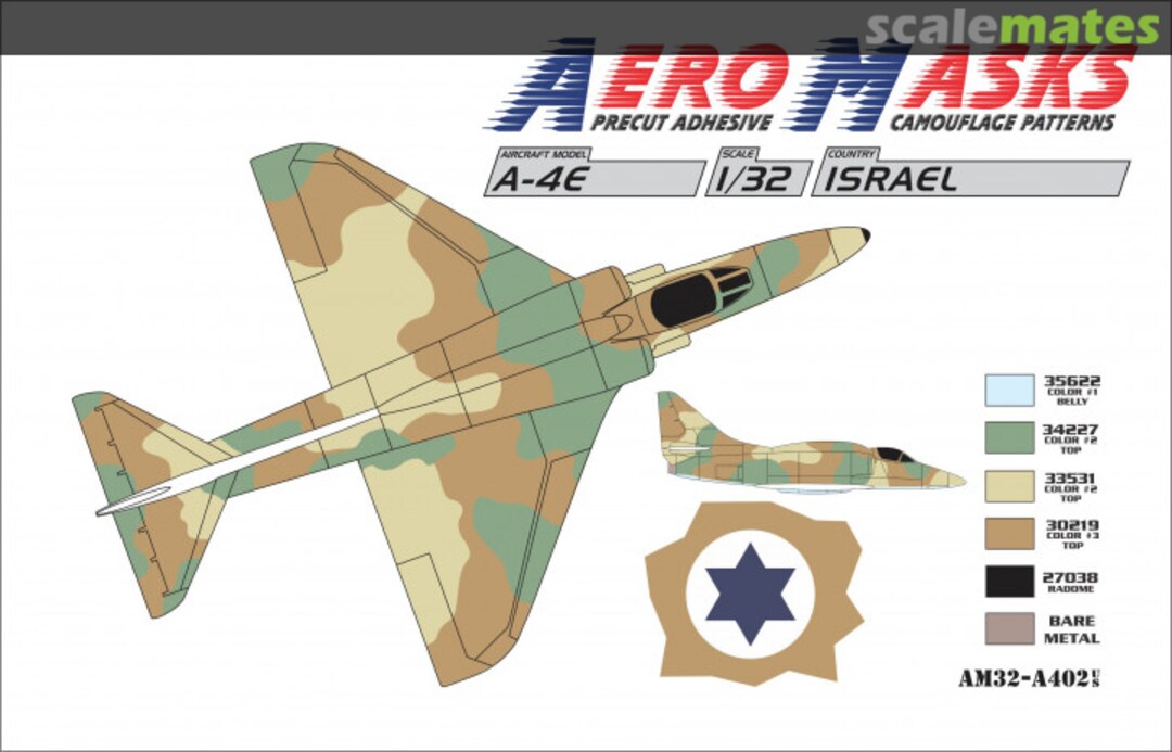 Boxart A-4E Israel AM32-A402 AeroMasks