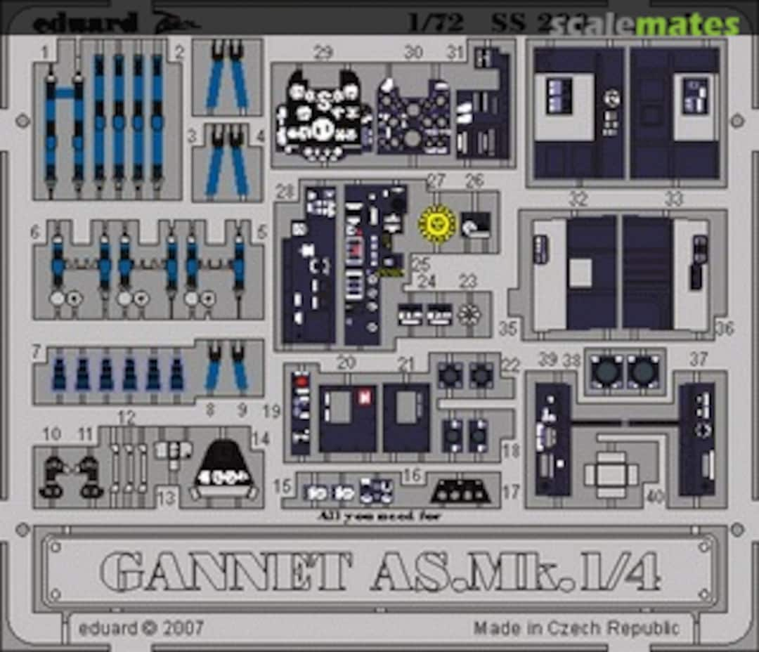 Boxart Gannet AS.Mk.1/4 interior SS290 Eduard