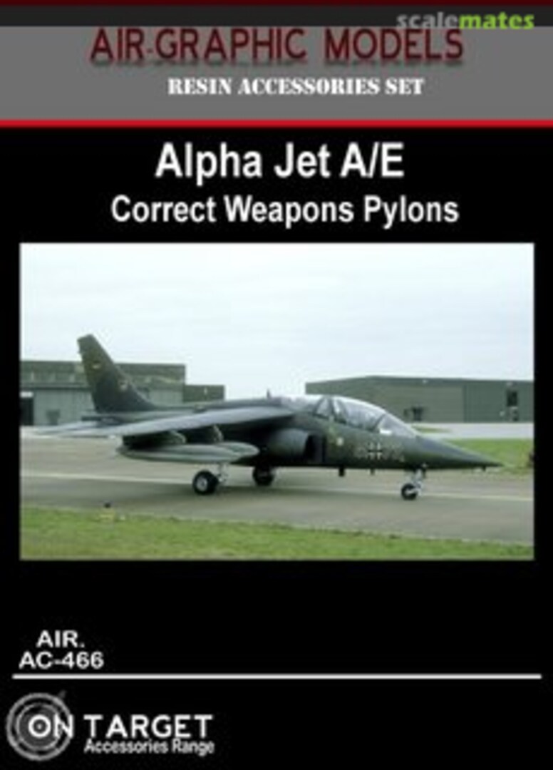 Boxart Alpha Jet A/E Correct Weapons Pylons AIR.AC-466 Air-Graphic Models