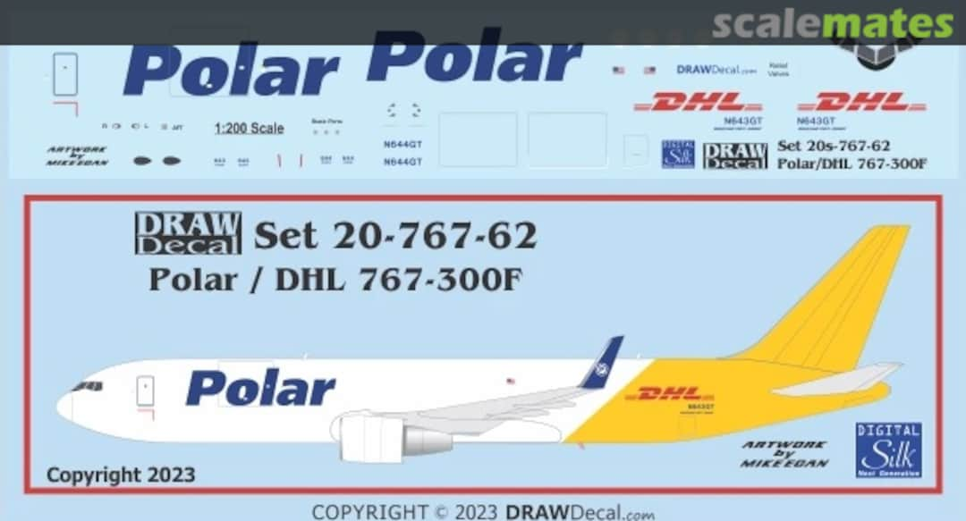 Boxart Polar / DHL 767-300Fs 20-767-62 Draw Decal