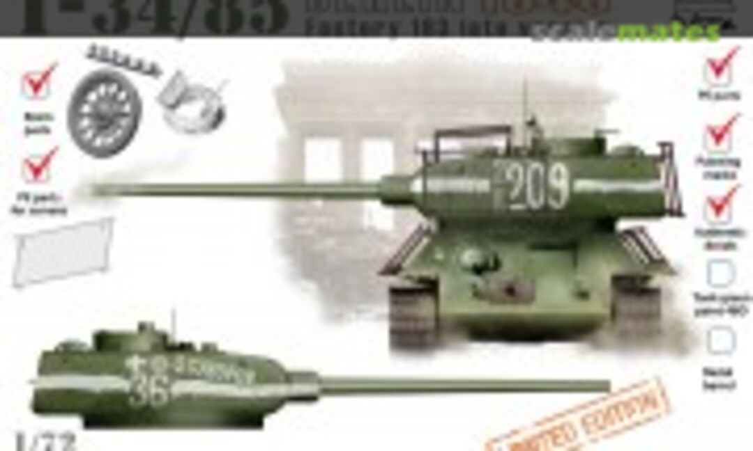 T-34/85 Factory 183 late version. Berlin 1945 (Colibri Decals )