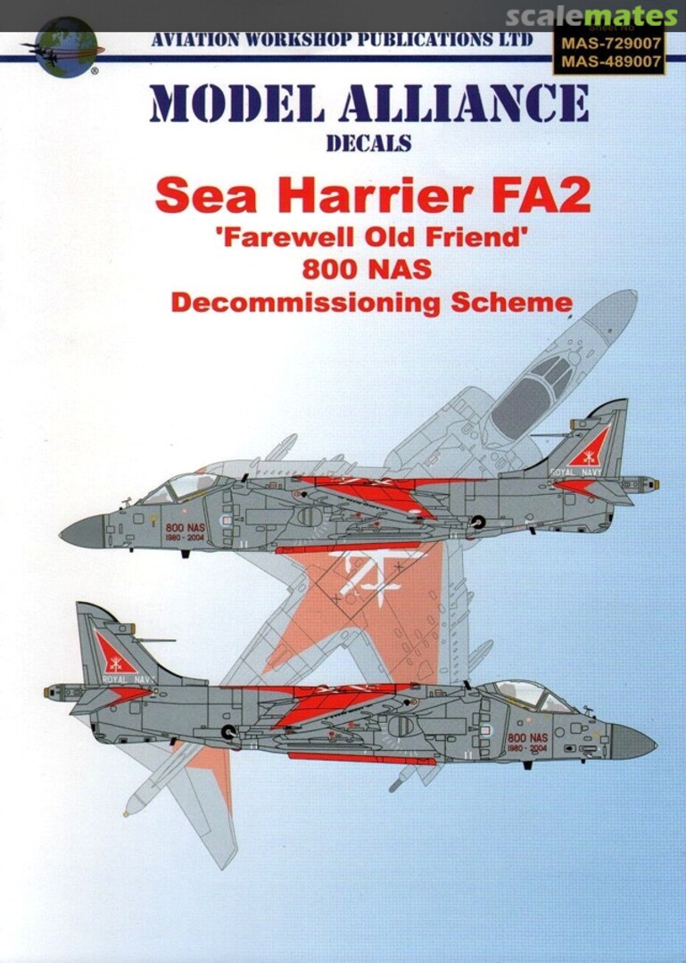 Boxart Sea Harrier FA2 MAS-489007 Model Alliance