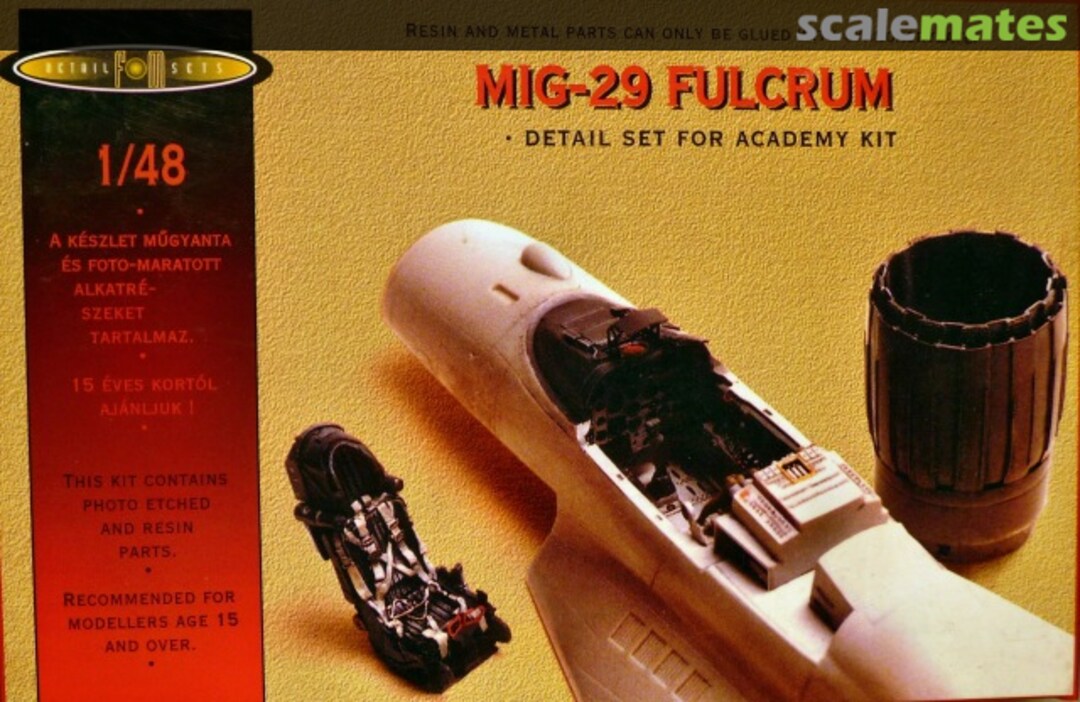 Boxart MiG-29 Fulcrum 489803 FM Detail