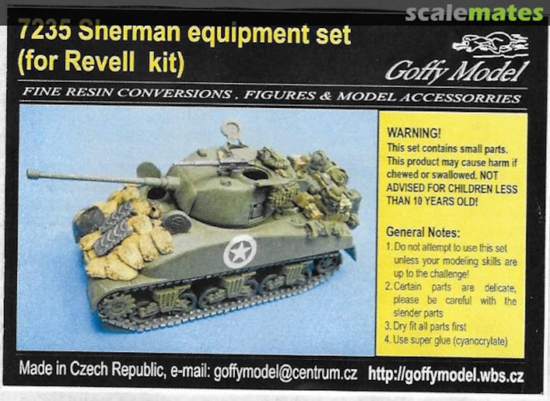 Boxart Sherman equipment set 7235 Goffy Model