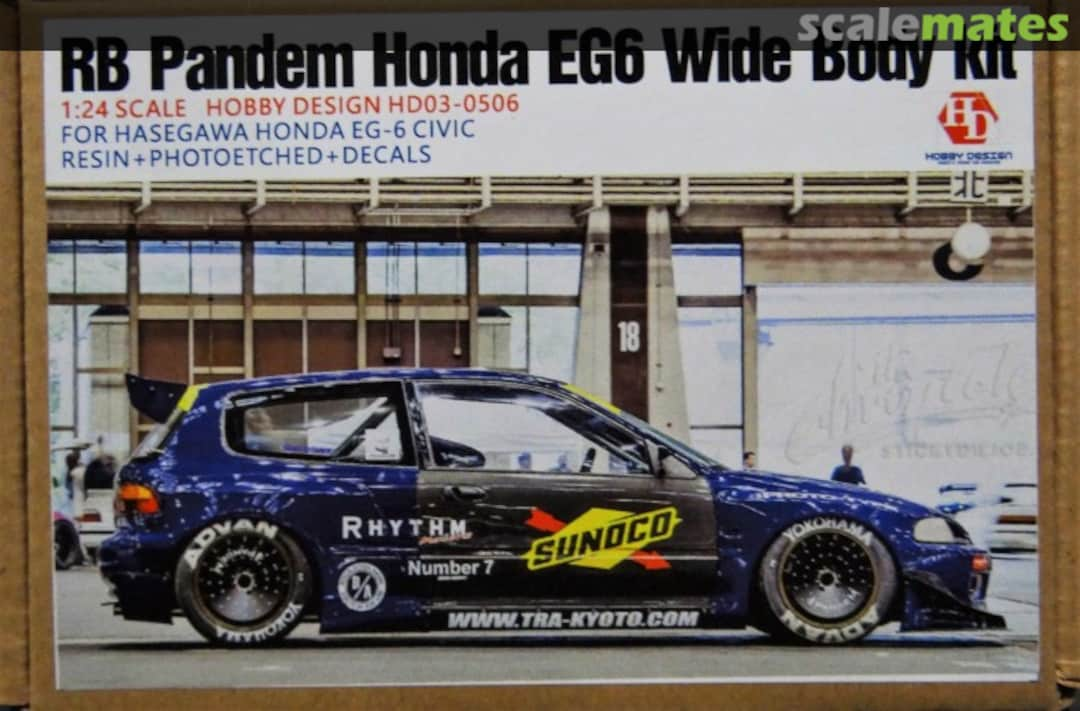 Boxart RB Pandem Honda EG6 Wide Body Kit for Hasegawa HD03-0506 Hobby Design