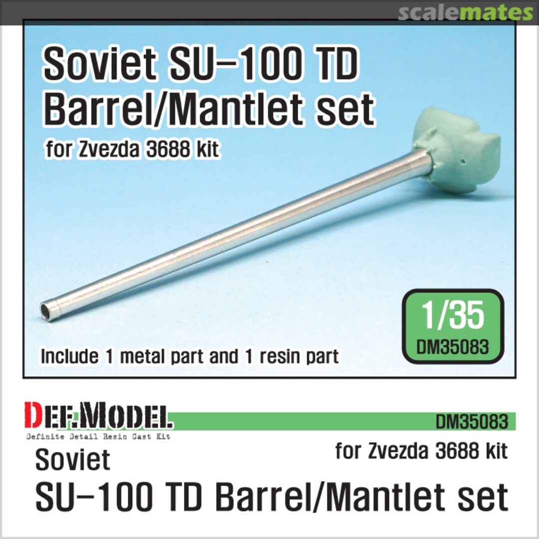 Boxart SU-100 TD D-10S Barrel / Mantlet set DM35083 Def.Model