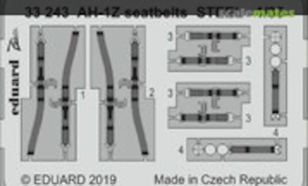 1:35 AH-1Z seatbelts STEEL ACADEMY (Eduard 33243)