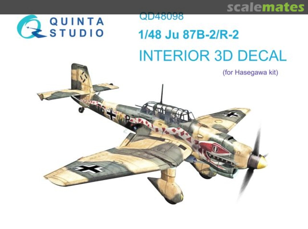 Boxart Ju 87B-2/R-2 interior 3D decals QD48098 Quinta Studio