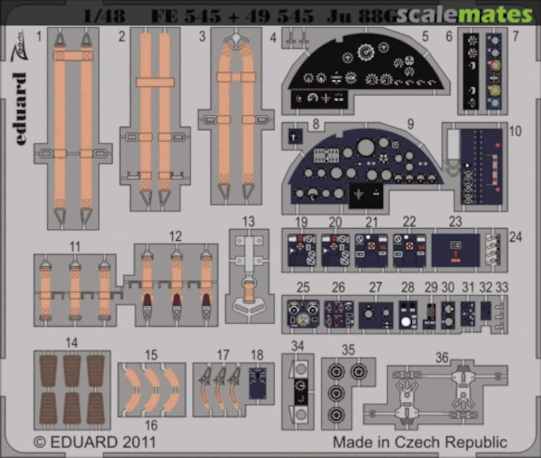 Boxart Ju 88 G-6 interior S. A. FE545 Eduard