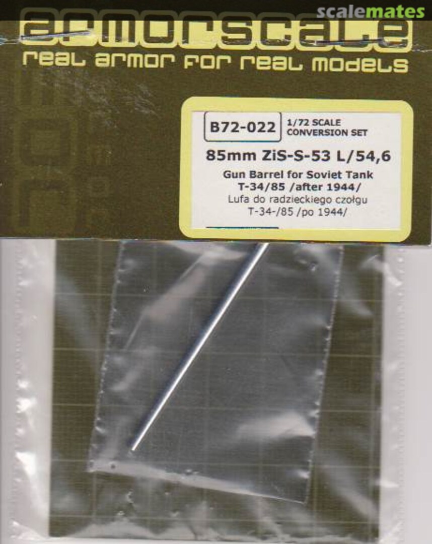 Boxart 8,5cm ZiS-S-53 L/54,6 B72-022 Armorscale