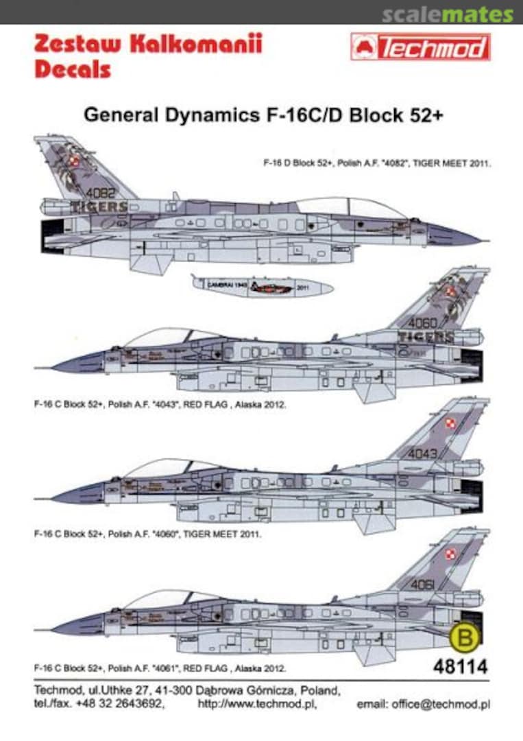 Boxart F-16C/D Block 52+ 48114 Techmod